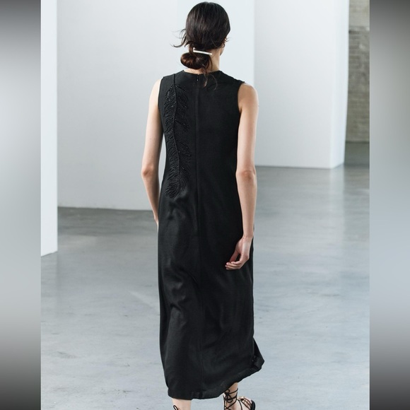 Embroidered Midi Zara dress (nwt) - Picture 6 of 10